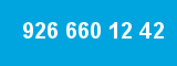 926 660 12 42 926 660 12 42
